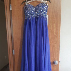 New with Tags Jovani blue size 6